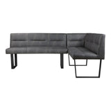 Hanlon Corner Bench Dark Grey - Furniture - Tipplergoods