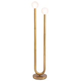 Happy Floor Lamp - Natural Brass - - Decor - Tipplergoods