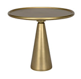 Hiro Drinks Table, Short, Antique Brass - Furniture - Tipplergoods
