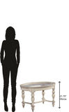Homestead Oval Glass Top Cocktail Table - Furniture - Tipplergoods
