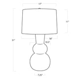 Hugo Ceramic Table Lamp - Decor - Tipplergoods