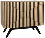 Illusion Single Sideboard - Bleached Walnut - - Furniture - Tipplergoods
