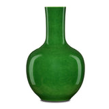 Imperial Long Neck Vase - Green - - Decor - Tipplergoods