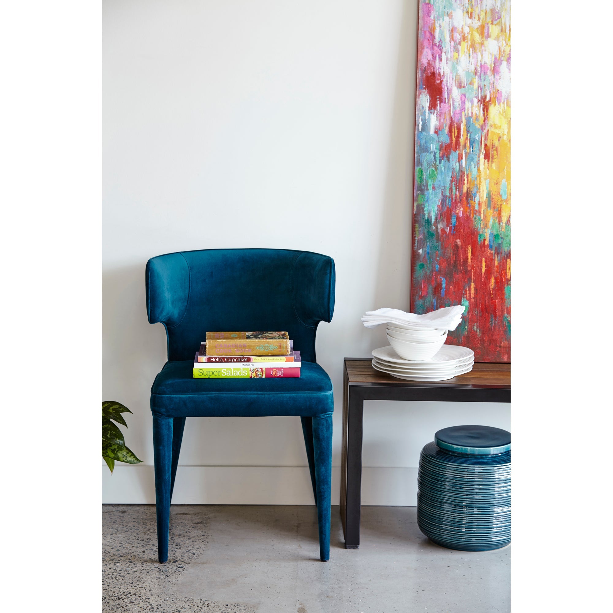 Jennaya Dining Chair - Blue - - Furniture - Tipplergoods
