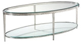 Jinx Nickel Oval Cocktail Table - Furniture - Tipplergoods
