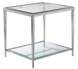 Jinx Nickel Rectangular Side Table - Furniture - Tipplergoods