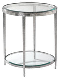 Jinx Nickel Round Side Table - Furniture - Tipplergoods