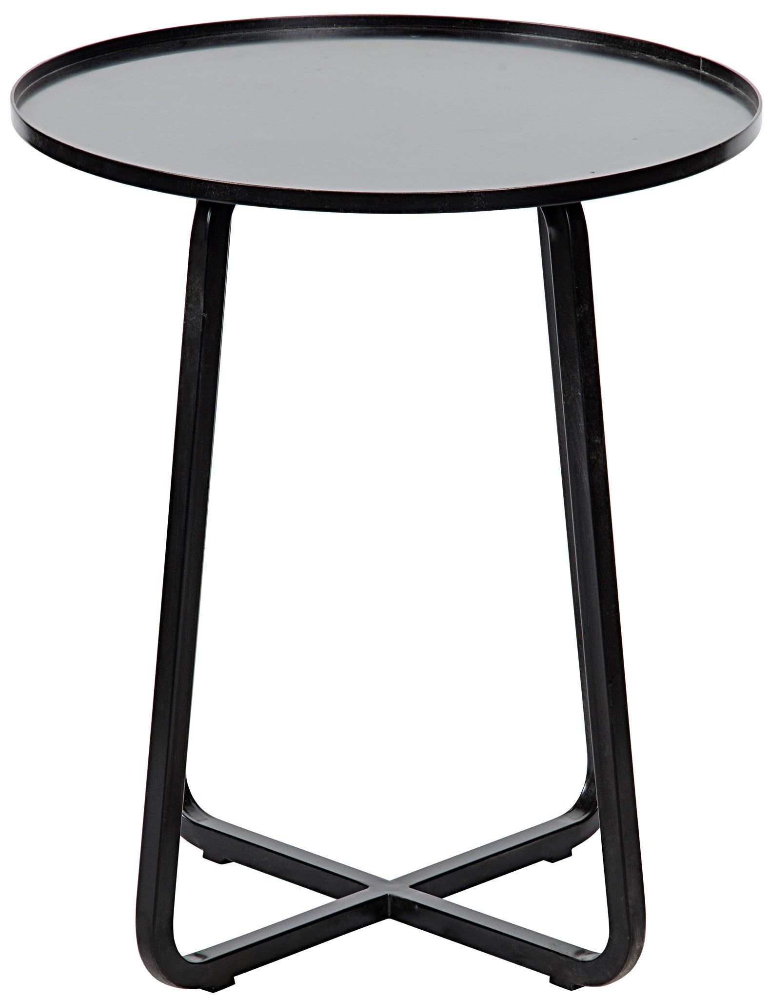 Kimana Drinks Table, Black Metal - Furniture - Tipplergoods