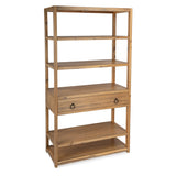 Lark Bookshelf - Natural Wood - - Furniture - Tipplergoods