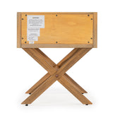 Lark Natural Wood End Table - Furniture - Tipplergoods