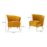 Layan Accent Chair Yellow - Right - - Furniture - Tipplergoods