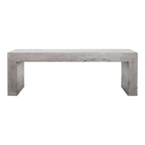 Lazarus Outdoor Bench - Grey - - Outdoor Furniture - Tipplergoods