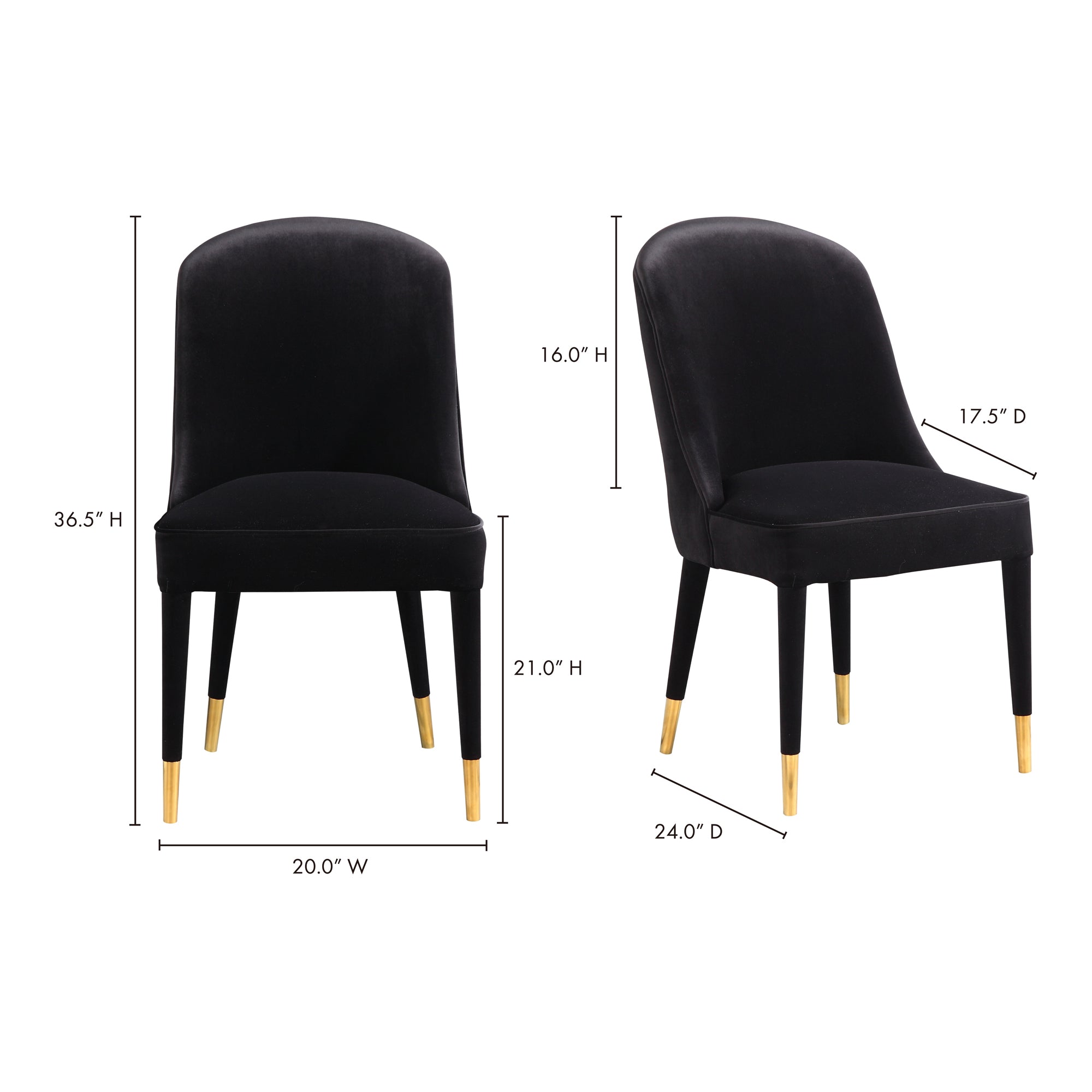 Liberty Dining Chair - Black - - Furniture - Tipplergoods