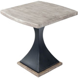 Lidiya Gray Wood & Metal End Table