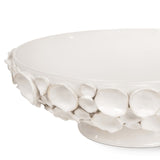 Lucia Ceramic Bowl - White - - Decor - Tipplergoods