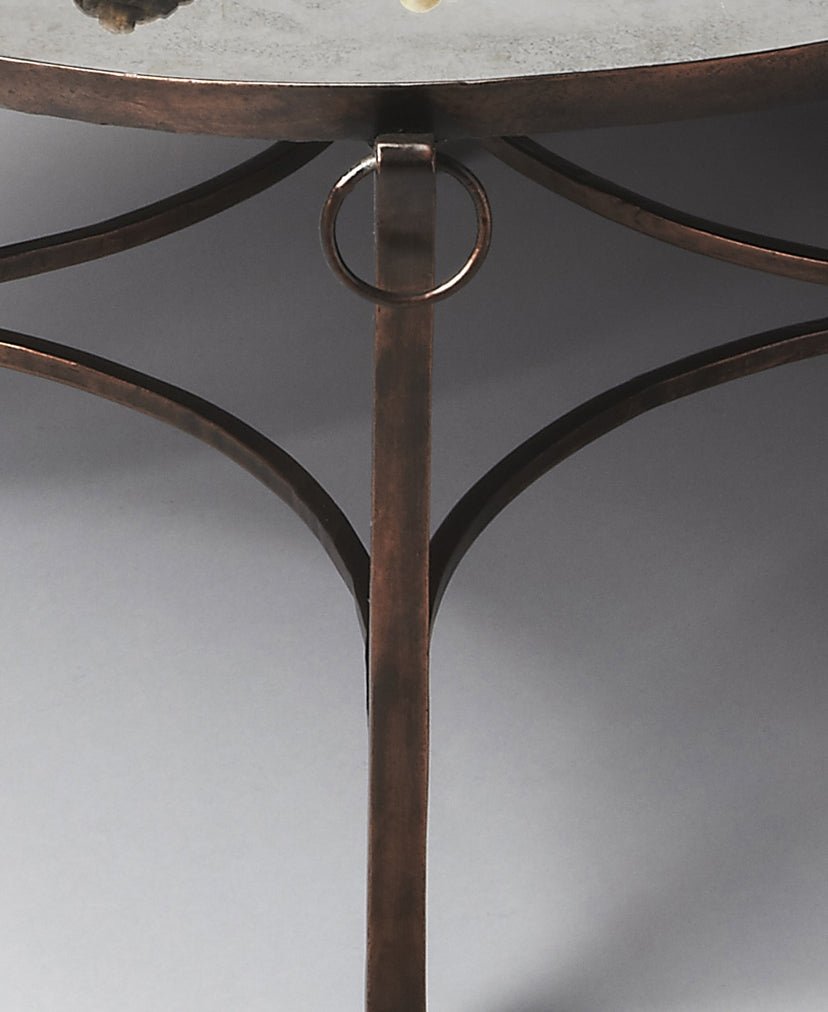Marilyn Metal & Mirrored Cocktail Table - Furniture - Tipplergoods