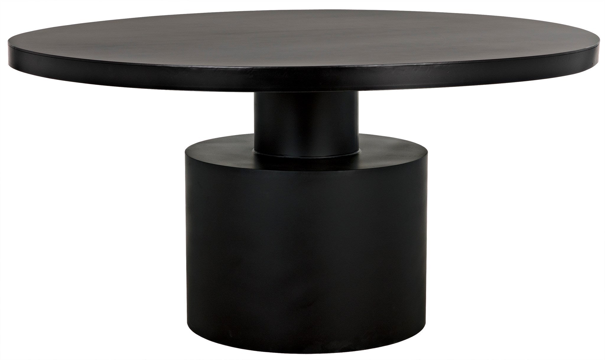 Marlow Dining Table, Black Metal - Furniture - Tipplergoods
