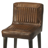 Maxwell Leather Bar Stool - Furniture - Tipplergoods