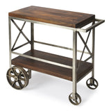 Merrill Metal & Wood Trolley Server - Furniture - Tipplergoods