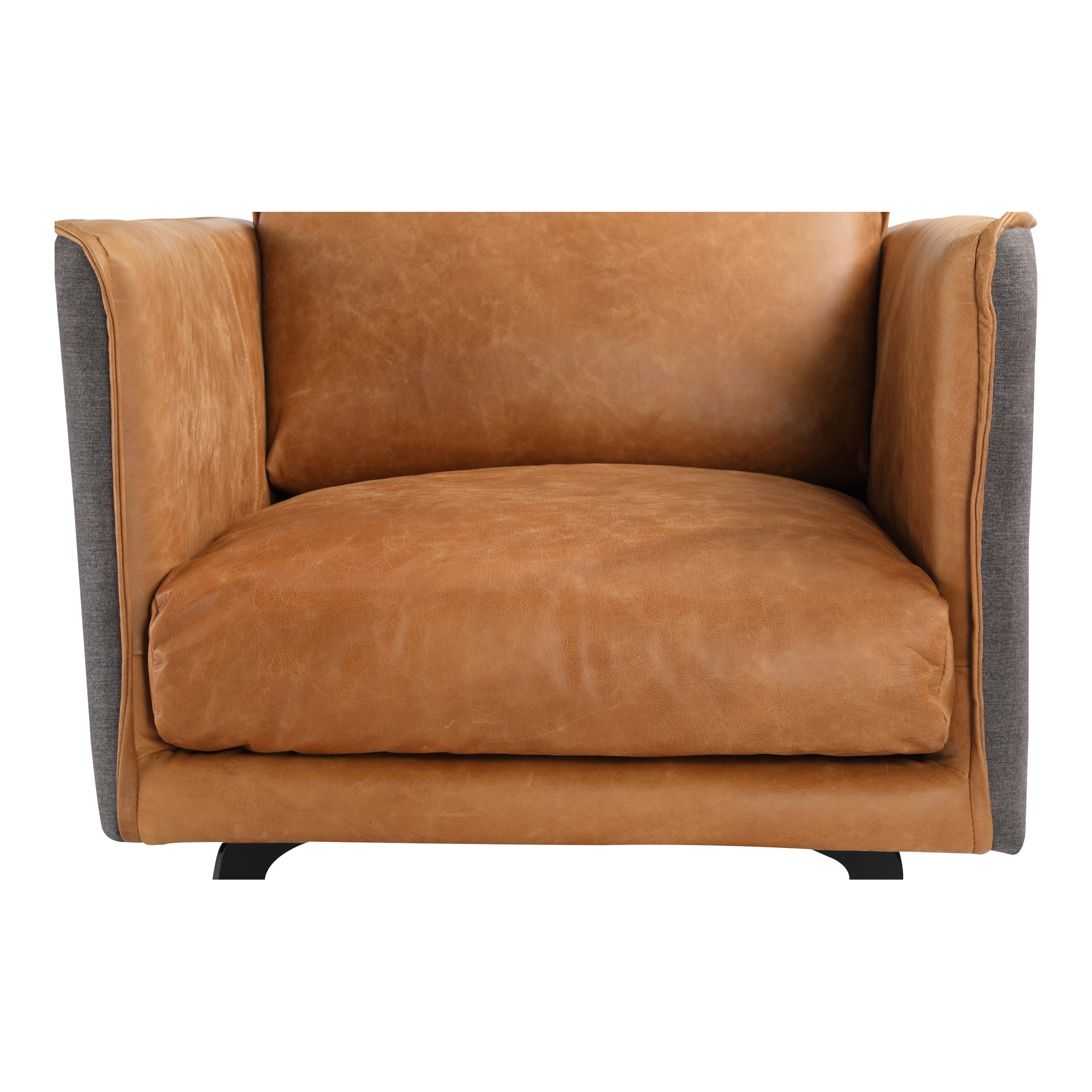 Messina Leather Arm Chair Cognac - Furniture - Tipplergoods