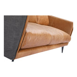 Messina Leather Sofa Cognac - Furniture - Tipplergoods