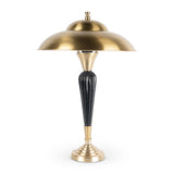 Miami Mushroom Desk Lamp, Black & Gold