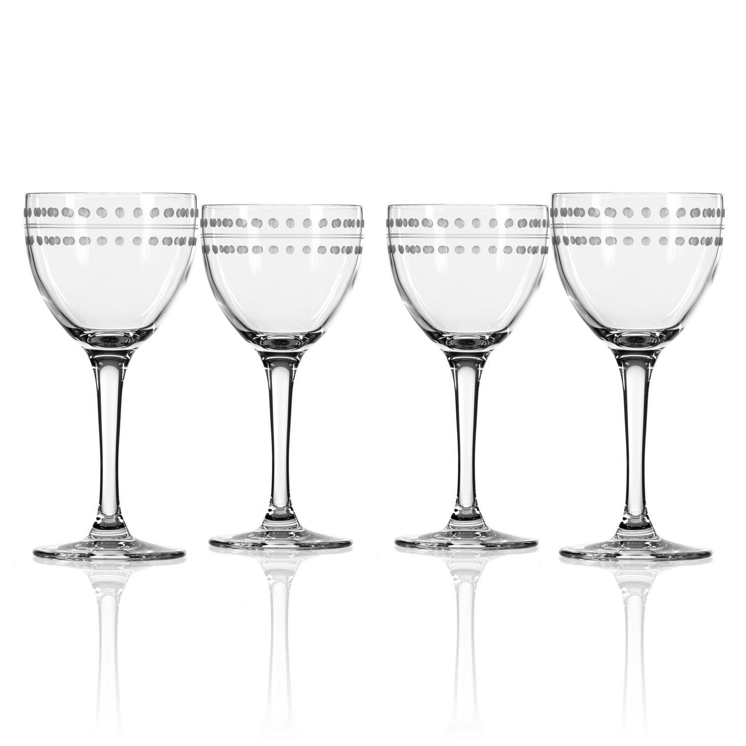 Mid-Century Modern Cocktail or Martini Glasses, Set of 4 at