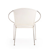 Milo Accent Chair - White Leather - - Furniture - Tipplergoods