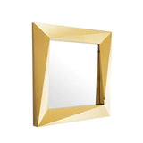Mirror Rivoli square - Gold finish - - Decor - Tipplergoods