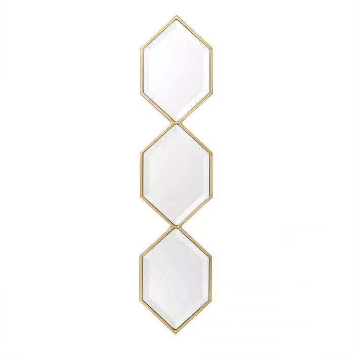 Mirror Saronno - Gold finish | bevelled mirror glass - - Decor - Tipplergoods