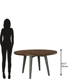 Monterey Point 48" Rd Splayed Leg Dining Table - Furniture - Tipplergoods