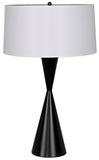 Noble Table Lamp with Shade, Black Metal - Decor - Tipplergoods