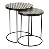 Optic Nesting Tables Set Of 2 - Furniture - Tipplergoods