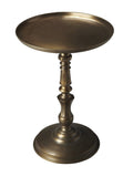 Orleans Round Metal Accent Table - Furniture - Tipplergoods
