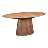 Otago Oval Dining Table - Brown - - Furniture - Tipplergoods