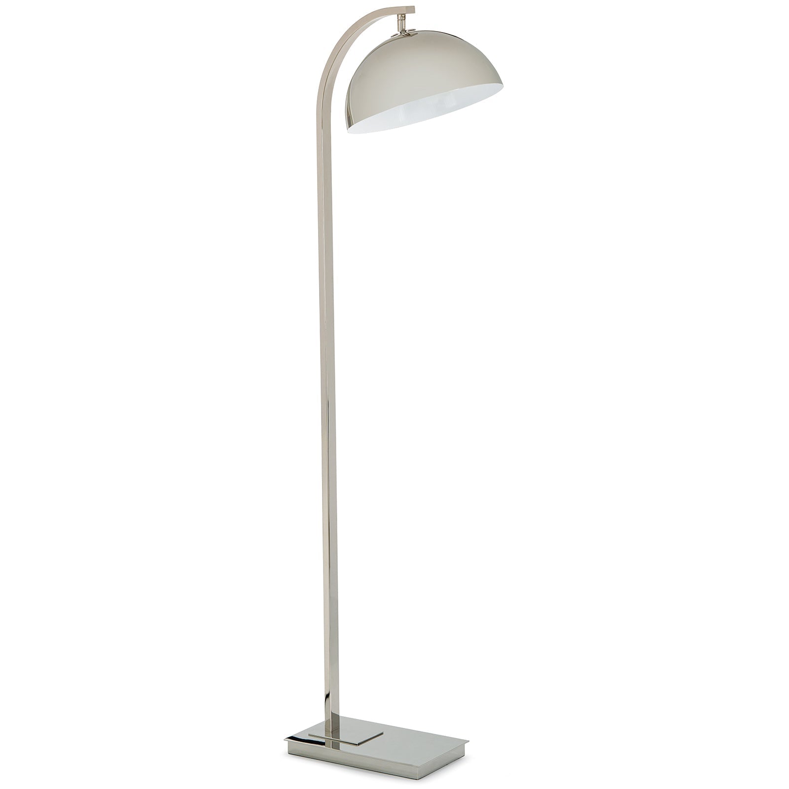 Otto Floor Lamp - Polished Nickel - - Decor - Tipplergoods