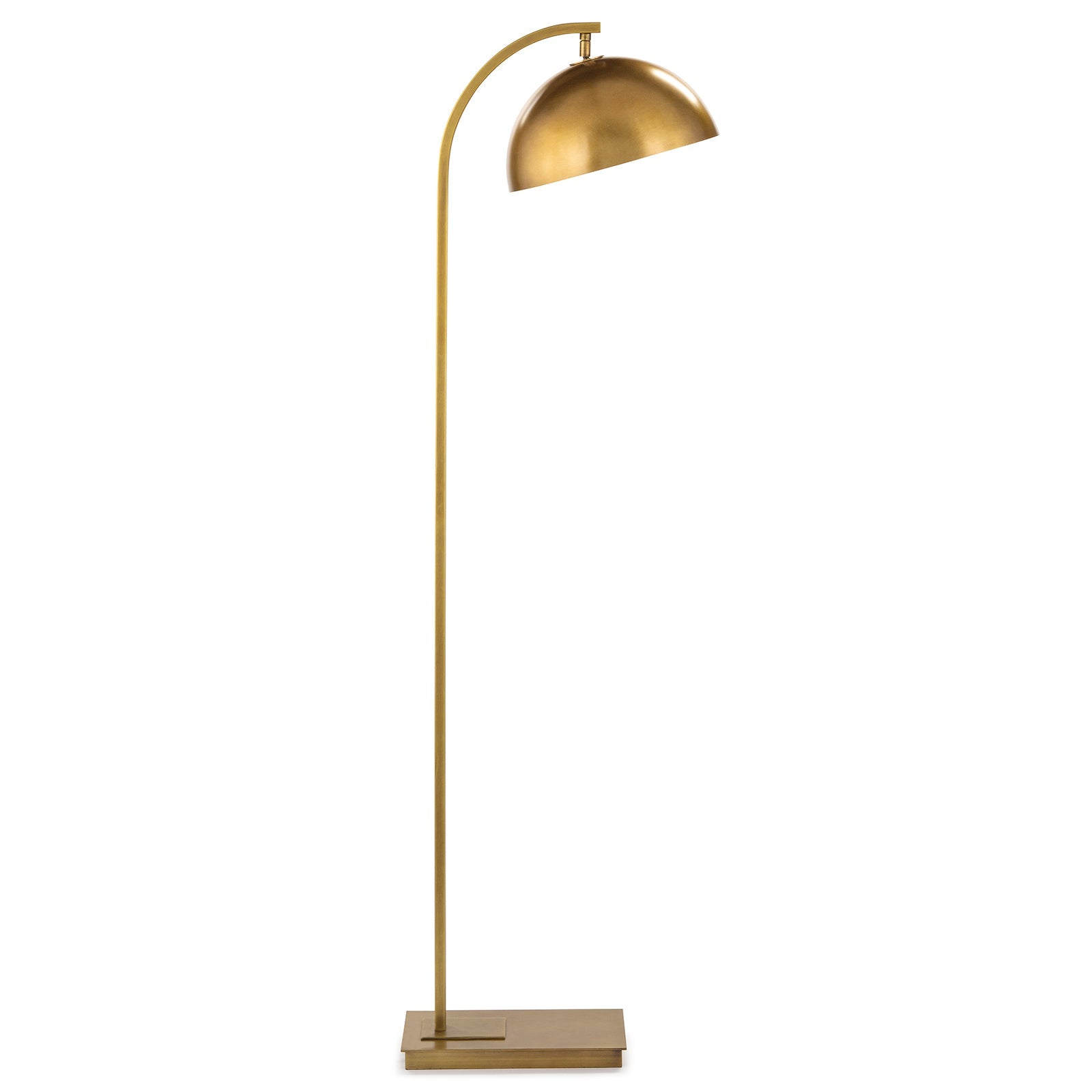 Otto Floor Lamp - Natural Brass - - Decor - Tipplergoods
