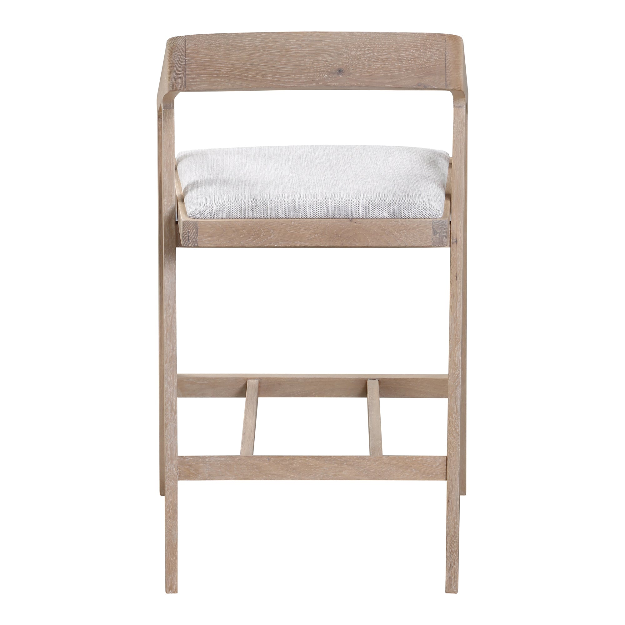 Padma Oak Counter Stool Light Grey - Furniture - Tipplergoods