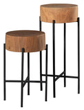 Pair Of Round Drinks Tables