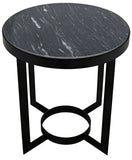 Parker Side Table - Metal and Black Marble - - Furniture - Tipplergoods