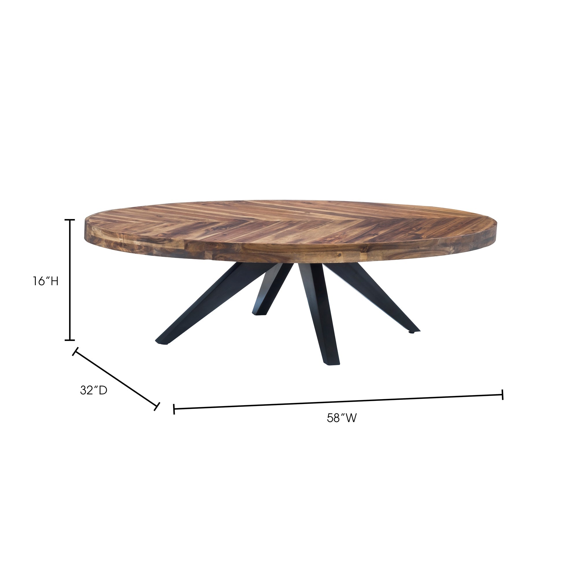Parq Oval Cocktail Table - Furniture - Tipplergoods