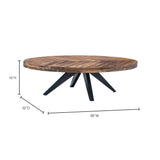 Parq Oval Cocktail Table - Furniture - Tipplergoods