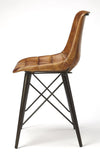 Patty Brown Leather Side Chair - Furniture - Tipplergoods