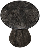 Pedestal Side Table, Black Fiber Cement - Furniture - Tipplergoods