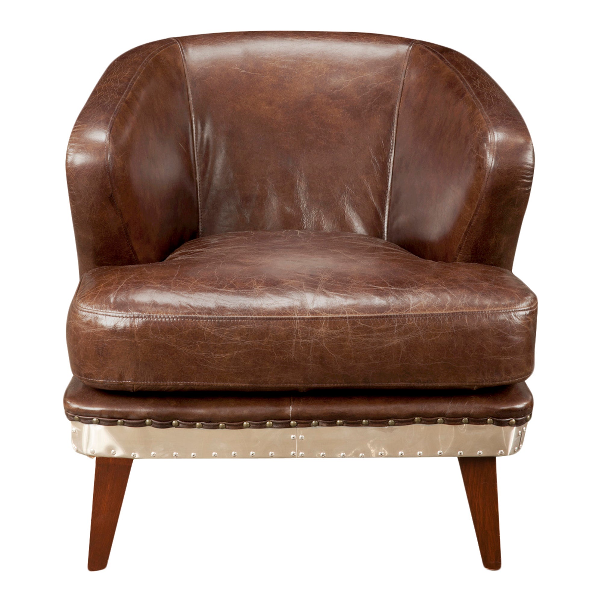 Preston Club Chair Brown - Furniture - Tipplergoods