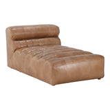 Ramsay Leather Chaise - Brown - - Furniture - Tipplergoods