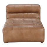 Ramsay Leather Chaise - Brown - - Furniture - Tipplergoods