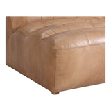 Ramsay Leather Slipper Chair Tan - Furniture - Tipplergoods