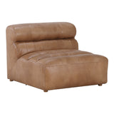 Ramsay Leather Slipper Chair Tan - Furniture - Tipplergoods