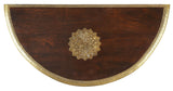 Ranthore Brass Demilune Console Table - Furniture - Tipplergoods